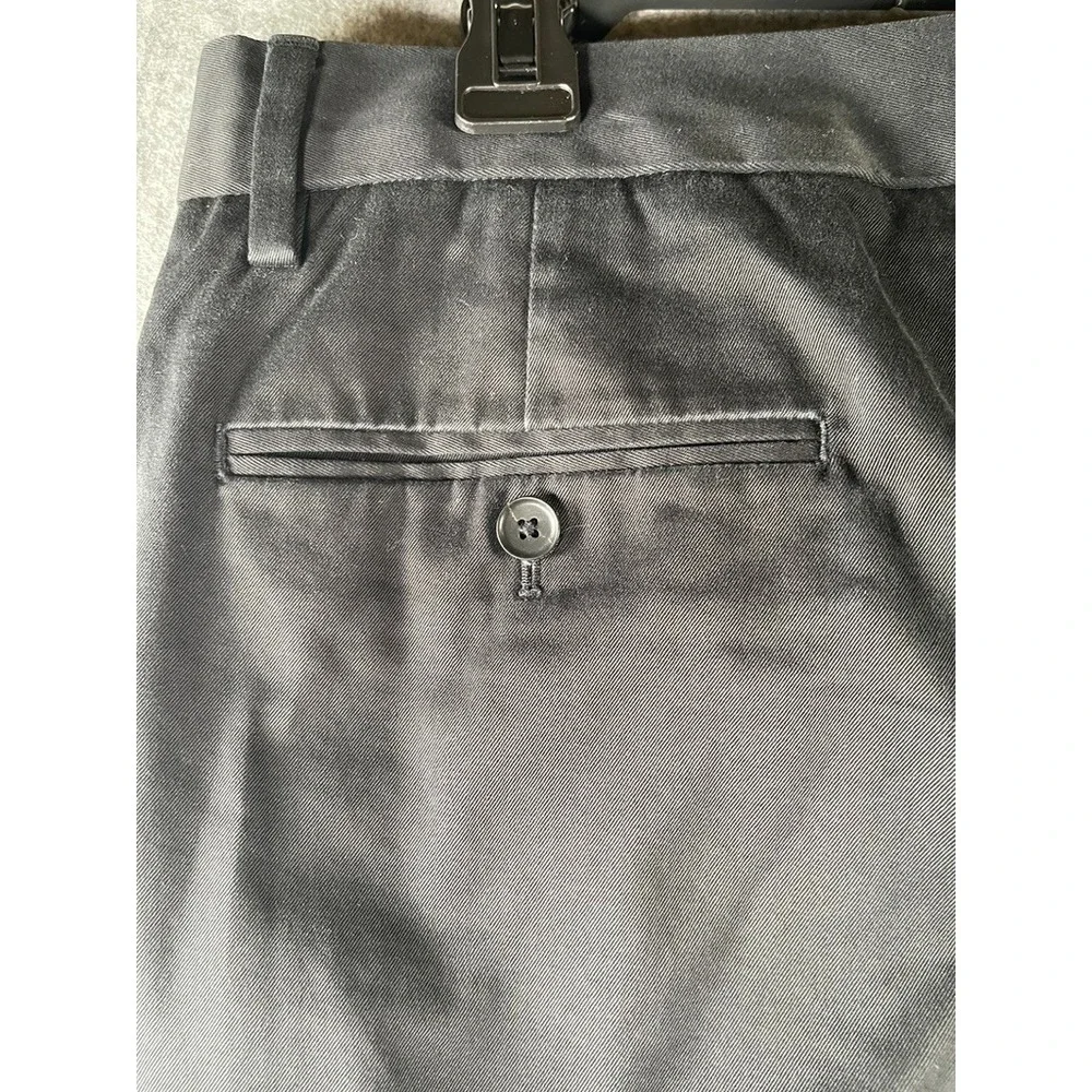 Banana Republic Men's Emerson Straight Fit Chino‎ Pants Black Size 31 x 30